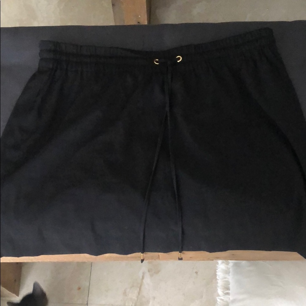 Mini skirt polyester tie string